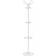 vidaXL Mute Waiter with Umbrella Holder White Tøjkrog 35cm
