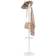 vidaXL Mute Waiter with Umbrella Holder White Tøjkrog 35cm