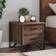 vidaXL 848512 Brown Oak Sengebord 40x41cm
