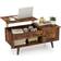 Costway Lift Top Rustic Brown Coffee Table 50x100cm