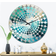 Design Art Oceanic Collage III Blue Wall Clock 36"