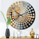 Design Art Golden Gleam IV Gold/Grey Wall Clock 16"