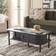 Safavieh Tealla Distressed Black/Gold Coffee Table 22x43"