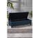 Fwstyle Upholstered navy blue ottoman Storage Bench