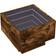 vidaXL 3284067 Smoked Oak Sengebord 40x40cm