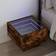 vidaXL 3284067 Smoked Oak Sengebord 40x40cm
