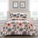 Lush Decor Leah Reversible Duvet Cover Grey, Orange (233.7x223.5cm)