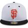 New Era Men's San Francisco Giants White Throwback Mesh 59FIFTY Fitted Hat