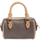 River Island Monogram Bowler Mini Cross Body Bag - Brown