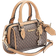 River Island Monogram Bowler Mini Cross Body Bag - Brown