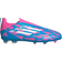 adidas Kid's F50 League Laceless FG MG - Cloud White/Solar Red/Lucid Blue