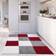 THE RUGS Myshaggy White, Red, Grey 140x200cm