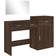 vidaXL 3276524 Brown Oak Dressing Table 39x80cm 3pcs