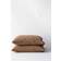 Tell Me More Oreiller Stonewashed Linen 50 x 60 cm Lot 2 Housse de coussin Marron (60x50cm)