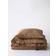 Tell Me More Oreiller Stonewashed Linen 50 x 60 cm Lot 2 Housse de coussin Marron (60x50cm)