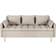 Gaomon Faux Leather Couch Beige Sofa 67.3" 3 Seater