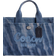 Coach Cargo Tote Bag with Tie Dye - Silver/Midnight Navy