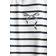 H&M Kid's Embroidery Detail Cotton Top - White/Blue Striped