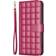 Checkered Faux Leather Flip Cover With Wallet and Strap for iPhone 16