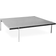 Fritz Hansen PK61 Rolled White Marble Soffbord 80x80cm