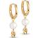 ENAMEL Copenhagen Cara Hoops - Gold/Pearls