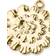 Rosendahl Ball Flower Gilded Christmas Tree Ornament 6.5cm