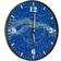 vidaXL Luminous Blue Horloge murale 30cm