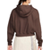 Nike Women's Sportswear Club Fleece Oversized Cropped Hoodie - Baroque Brown