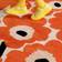 Marimekko Unikko Röd, Orange 200x300cm