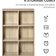 Homcom Cubic Cabinet Oak Book Shelf 97.5cm