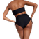 Calia Women's High Waisted Ruched Side Tie Swim Bottoms - Pure Black