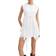 AllSaints Audrina Embroidered Asymmetric Mini Dress - White