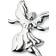 Rosendahl Dancing Angel Silver Plated Adorno de Árbol de Navidad 7cm