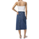 Object Ellen Midi Skirt - Medium Blue Denim