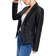 River Island Petite Faux Leather Blazer - Black