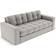 Micadoni Home Justin Light Gray Sofa 162cm Zweisitzer