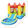 Costway Inflatable Kids Slide Bounce House with 580w Blower