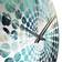 Design Art Oceanic Collage III Blue Wall Clock 36"