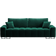 Micadoni Home Byron Bottle Green Sofa 250cm 3-Sitzer