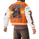 boohooMAN Boxy Limited Badge Pu Sleeve Varsity Jacket - Orange