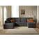 Lisa Design Livy Panoramic Dark Grey Sofa 324cm