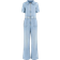 Guess Flare Denim Jumpsuit - Blue