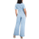 Guess Flare Denim Jumpsuit - Blue