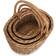 RED HAMPER Oval Unpeeled Willow Brown Basket 35cm 3pcs