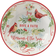 Certified International Winter Greens Serving Bowl 13" 1gal