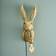 WERNS Hase Hasi, gold, Original Wandlampe