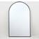 The Port. Co Gallery Wide Metal Arch Pewter Black Floor Mirror 110x180cm