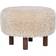 House Nordic Inverness Light Brown Pouffe 33cm