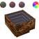 vidaXL 3284067 Smoked Oak Sengebord 40x40cm