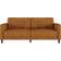 DHP Pin Tufted Transitional Futon Rust Sofa 81.5" 3 Seater